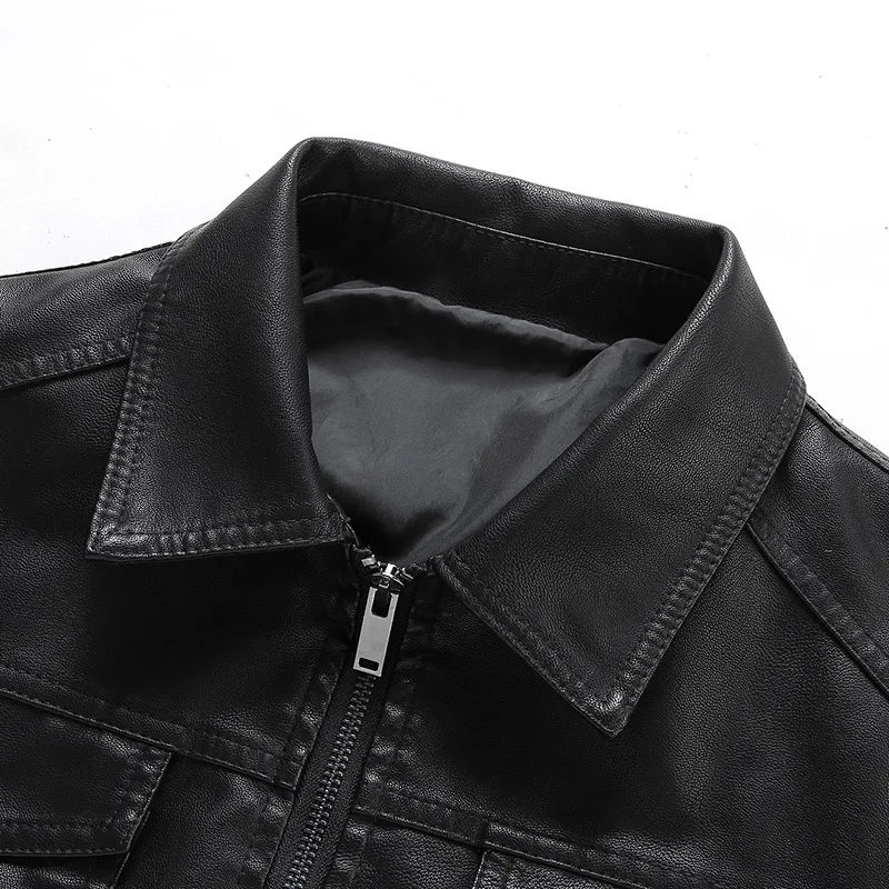 Vintage Rider PU Leather Jacket