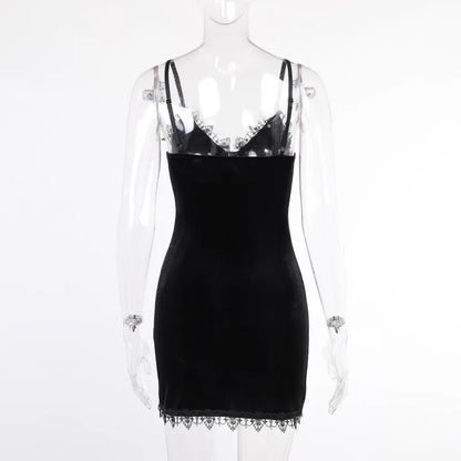 Midnight Cross Mini Dress