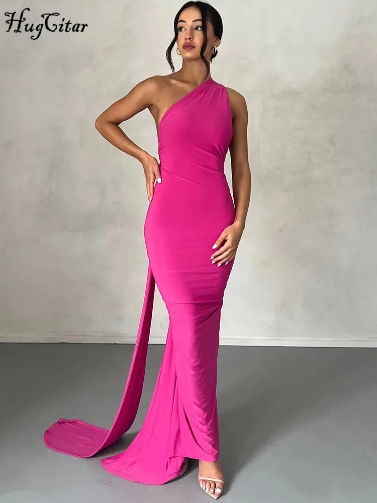 Luna One-Shoulder Maxi Dress