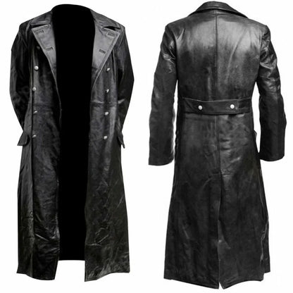 Heritage Leather Trench Coat