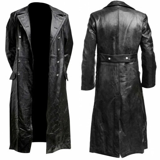 Heritage Leather Trench Coat