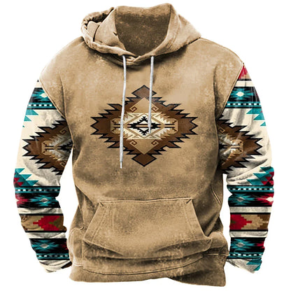 Vintage Fashion Tribal Style Men's Hoodie