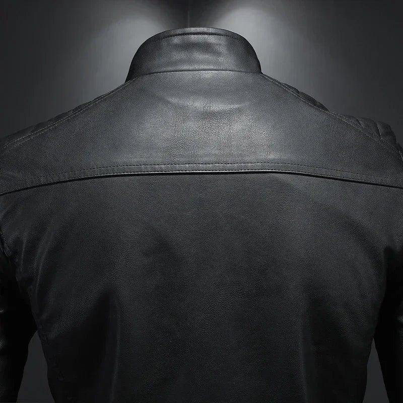 AeroStand Leather Bomber Jacket