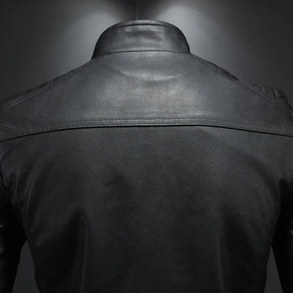 AeroStand Leather Bomber Jacket