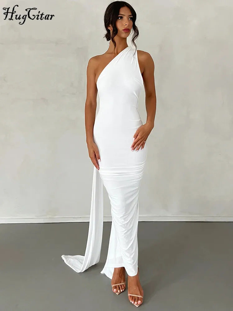 Luna One-Shoulder Maxi Dress