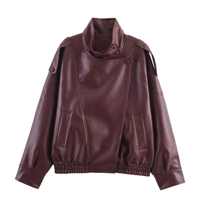 Raven Moto Faux Leather Jacket