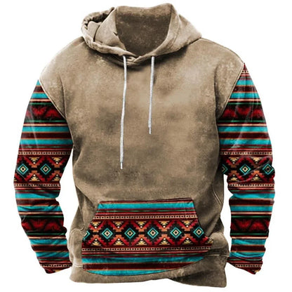Vintage Fashion Tribal Style Men's Hoodie