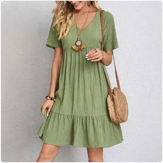 Willow Peplum Summer Dress