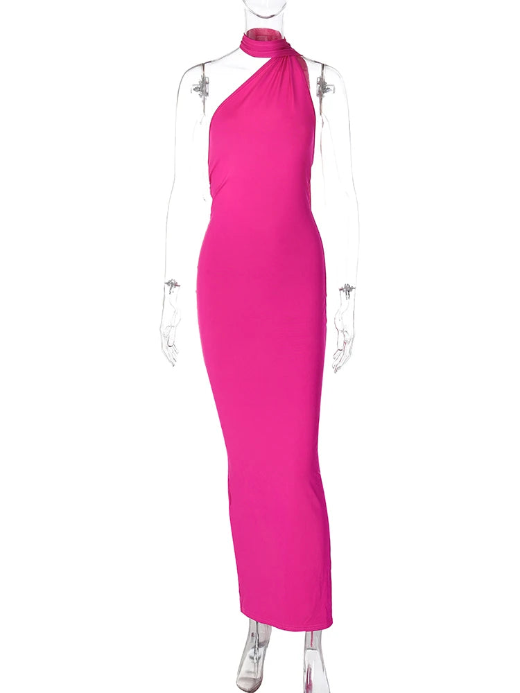 Luna One-Shoulder Maxi Dress