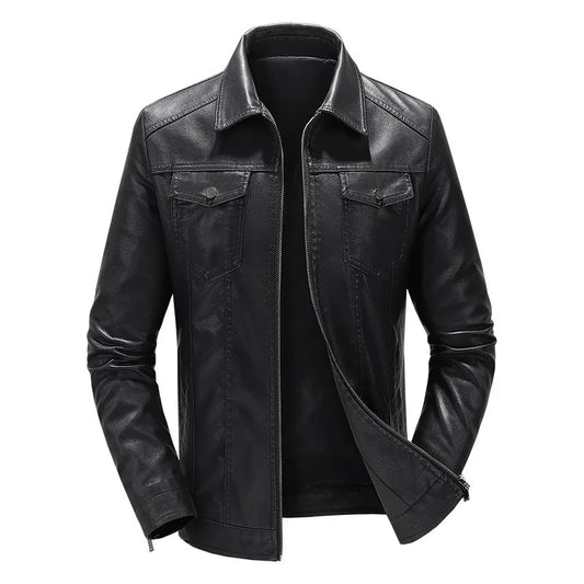 Vintage Rider PU Leather Jacket