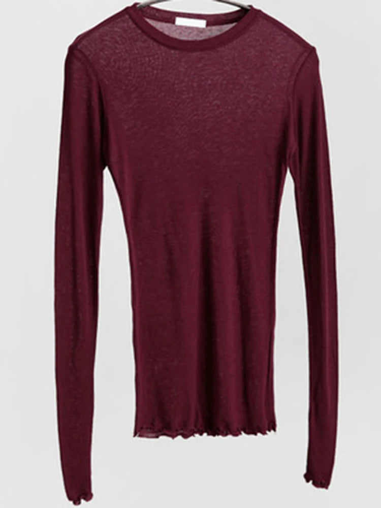 Luna Sheer Long Sleeve T-Shirt