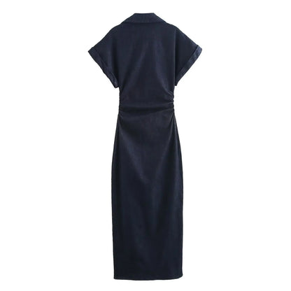Cambridge Denim Midi Dress