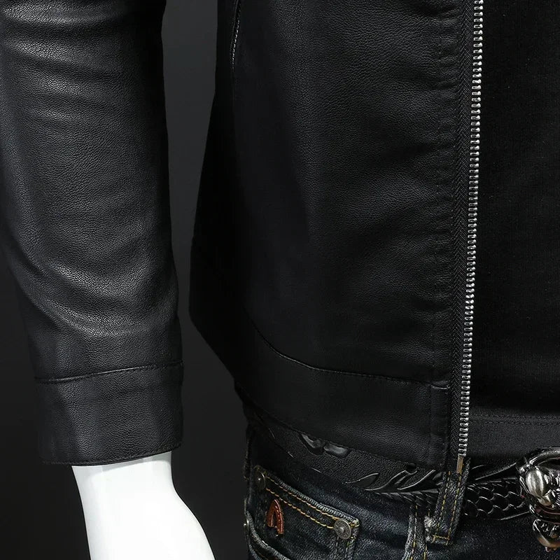 AeroStand Leather Bomber Jacket