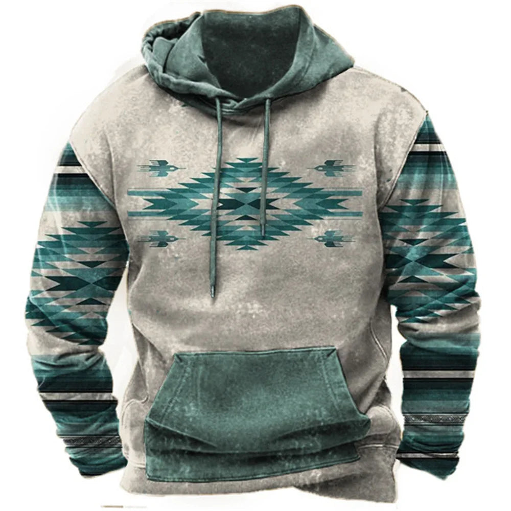Vintage Fashion Tribal Style Men's Hoodie