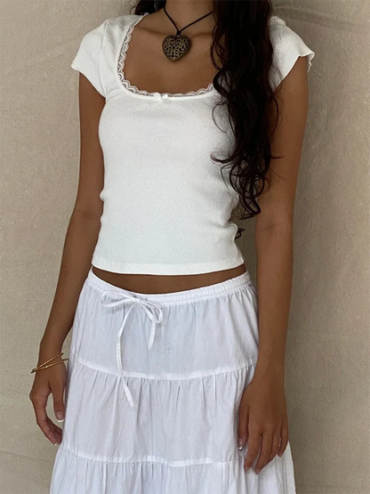 Daisy Lace Baby Tee