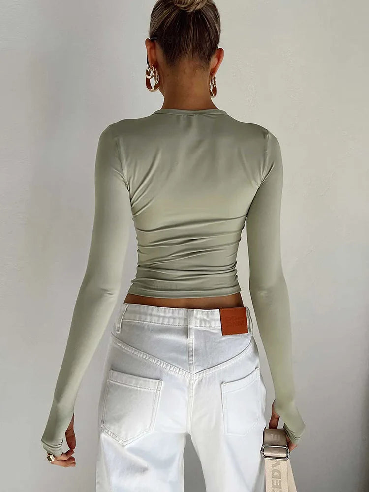 Urban Crop Long Sleeve T-Shirt