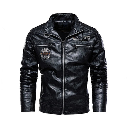 Northfield Fur Collar Leather Jacket
