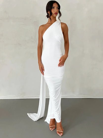 Luna One-Shoulder Maxi Dress