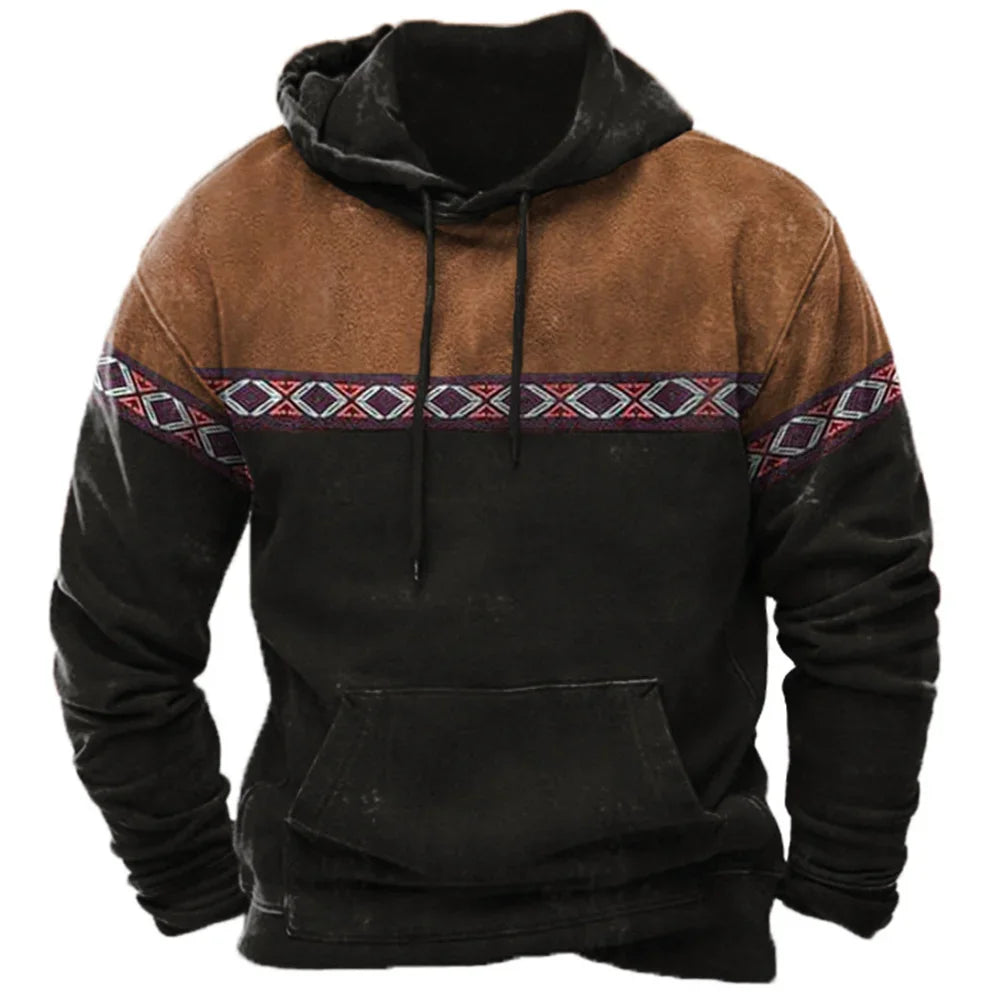 Vintage Fashion Tribal Style Men's Hoodie