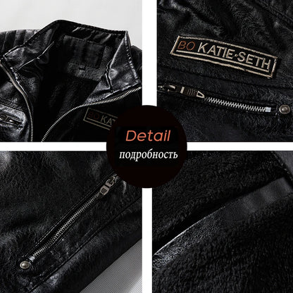 Northfield Fur Collar Leather Jacket