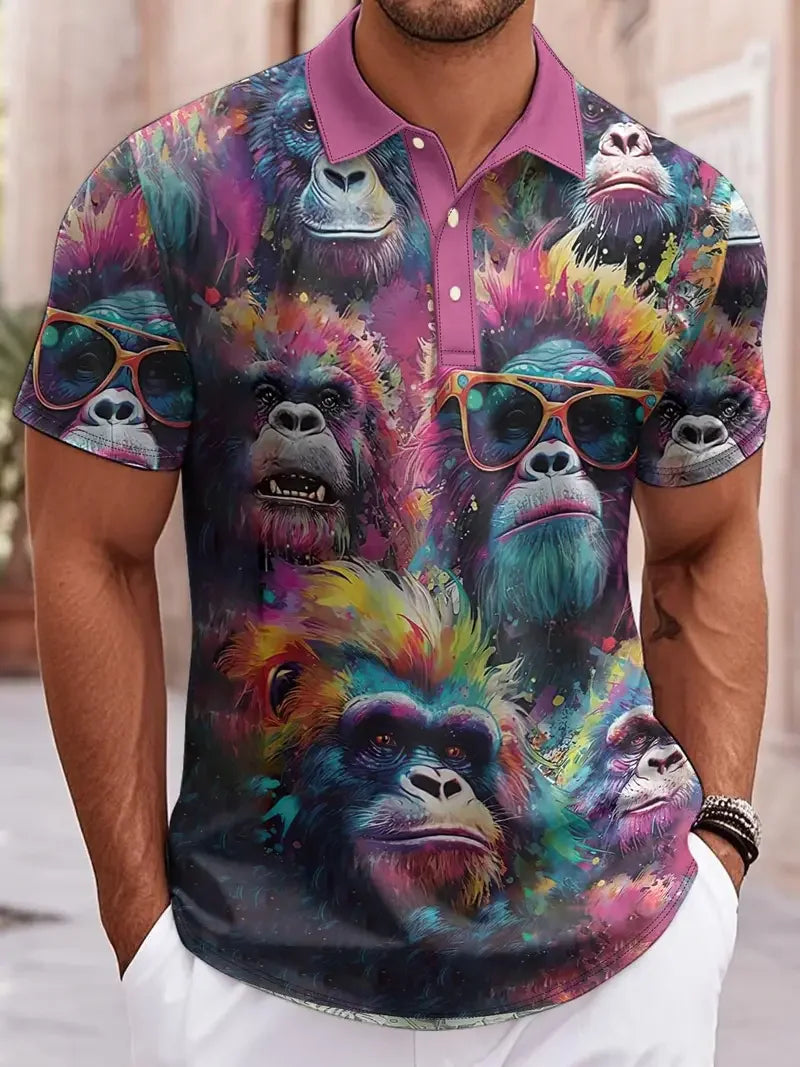 PurrPrint 3D Polo Shirt