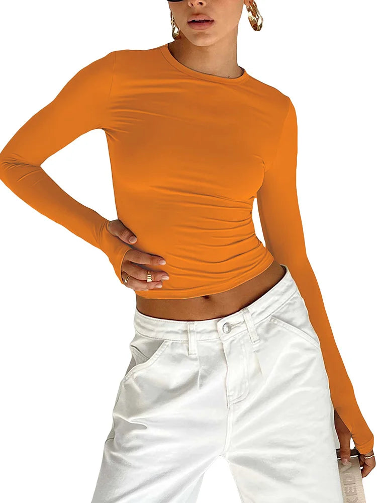 Urban Crop Long Sleeve T-Shirt
