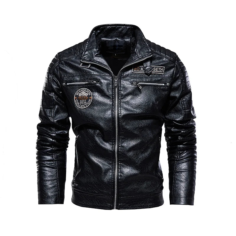 Northfield Fur Collar Leather Jacket