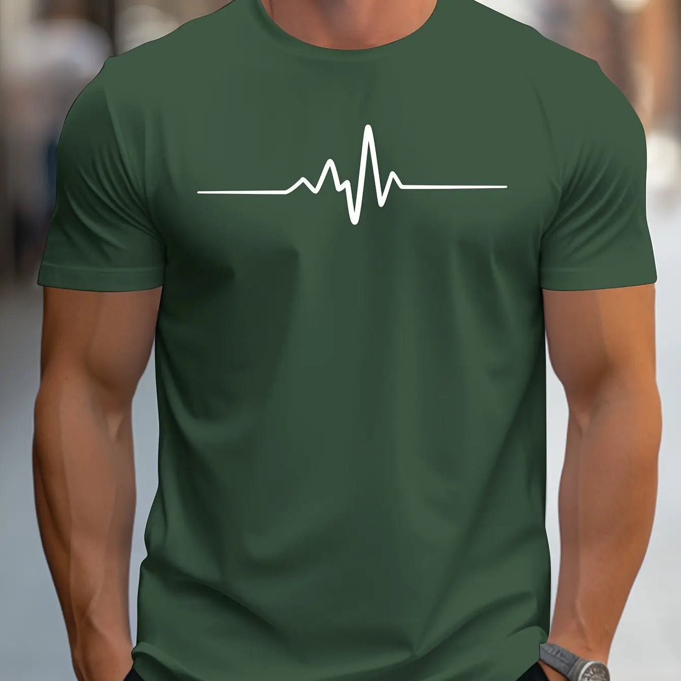 Canvas Graphic Cotton T-Shirt