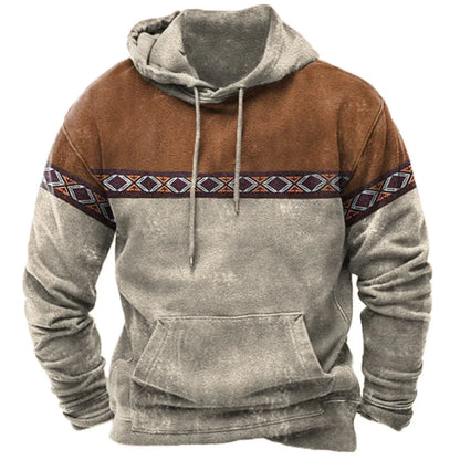 Vintage Fashion Tribal Style Men's Hoodie
