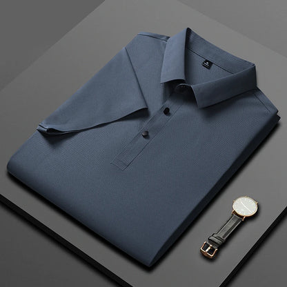 LuxeAir Silk Polo Shirt