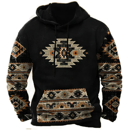 Vintage Fashion Tribal Style Men's Hoodie