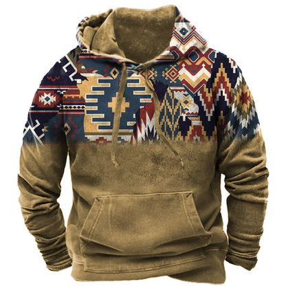 Vintage Fashion Tribal Style Men's Hoodie