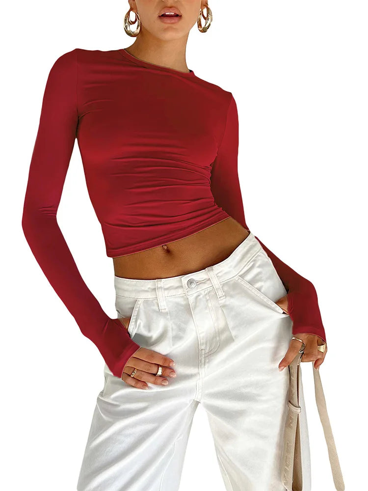 Urban Crop Long Sleeve T-Shirt