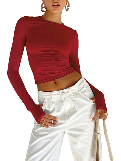Urban Crop Long Sleeve T-Shirt
