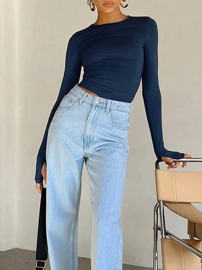 Urban Crop Long Sleeve T-Shirt