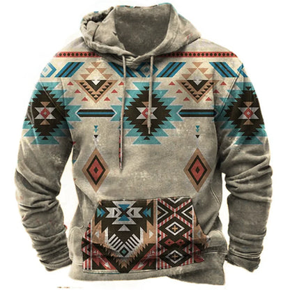 Vintage Fashion Tribal Style Men's Hoodie