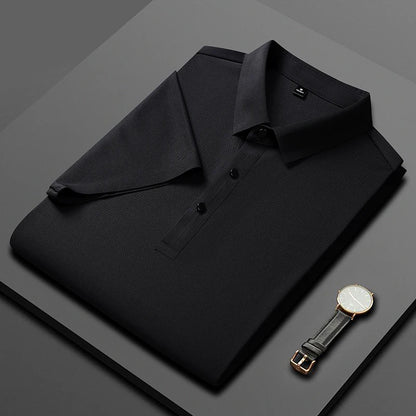 LuxeAir Silk Polo Shirt
