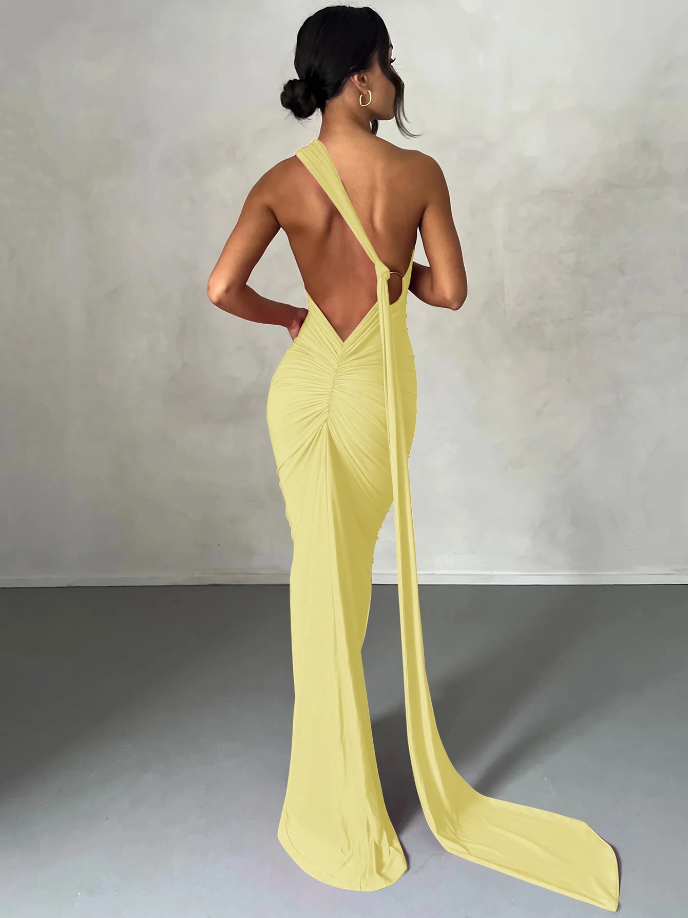 Luna One-Shoulder Maxi Dress