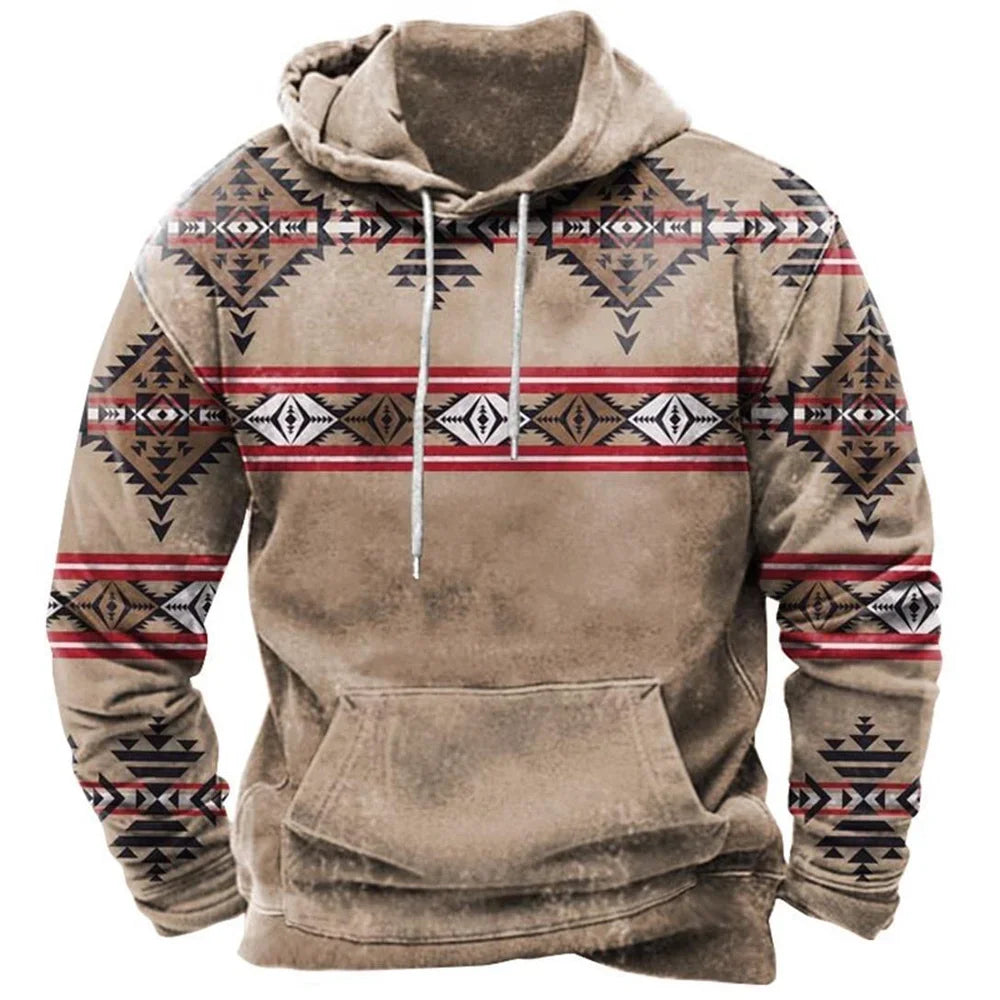 Vintage Fashion Tribal Style Men's Hoodie