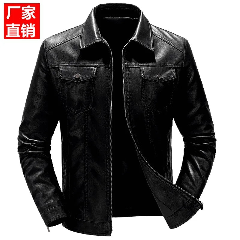 Vintage Rider PU Leather Jacket