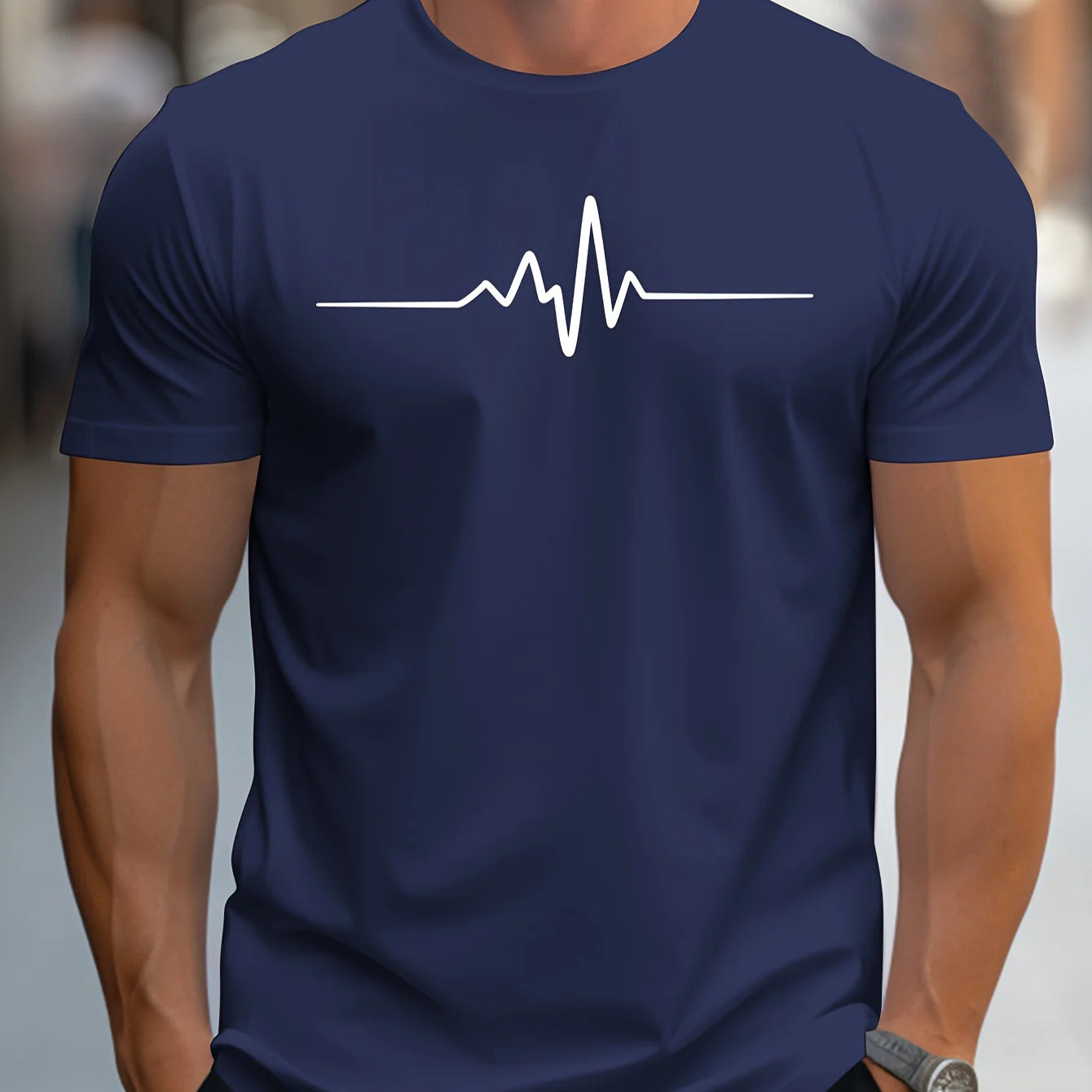 Canvas Graphic Cotton T-Shirt