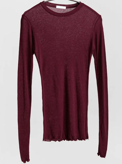 Luna Sheer Long Sleeve T-Shirt