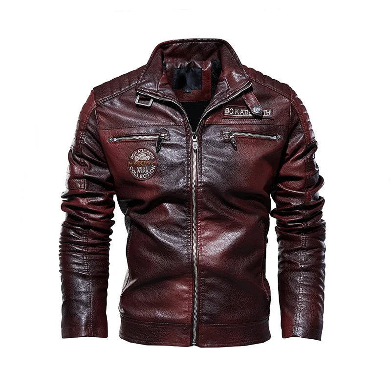 Northfield Fur Collar Leather Jacket