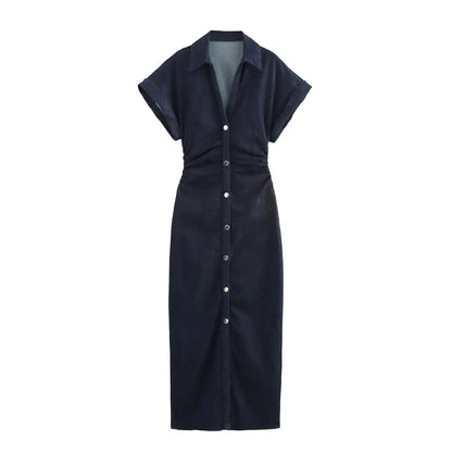 Cambridge Denim Midi Dress