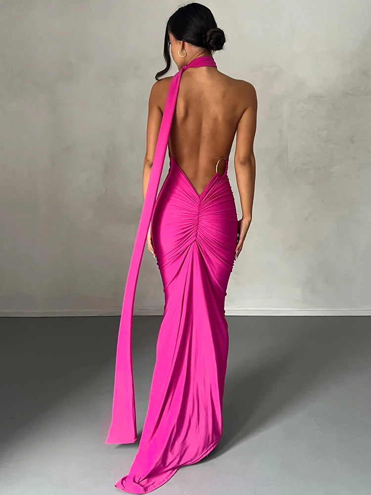 Luna One-Shoulder Maxi Dress