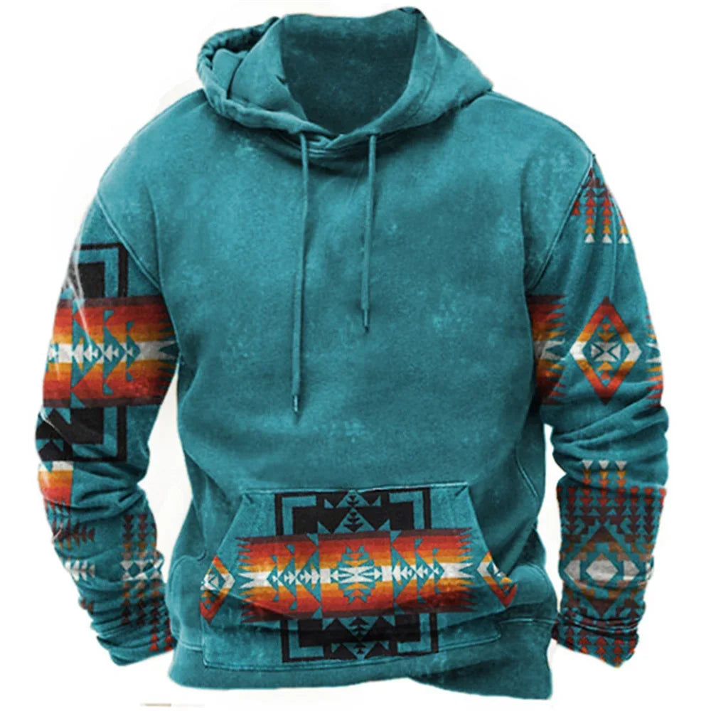Vintage Fashion Tribal Style Men's Hoodie
