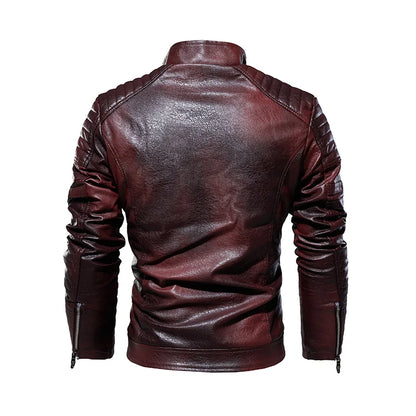 Northfield Fur Collar Leather Jacket