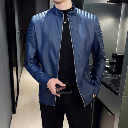 AeroStand Leather Bomber Jacket