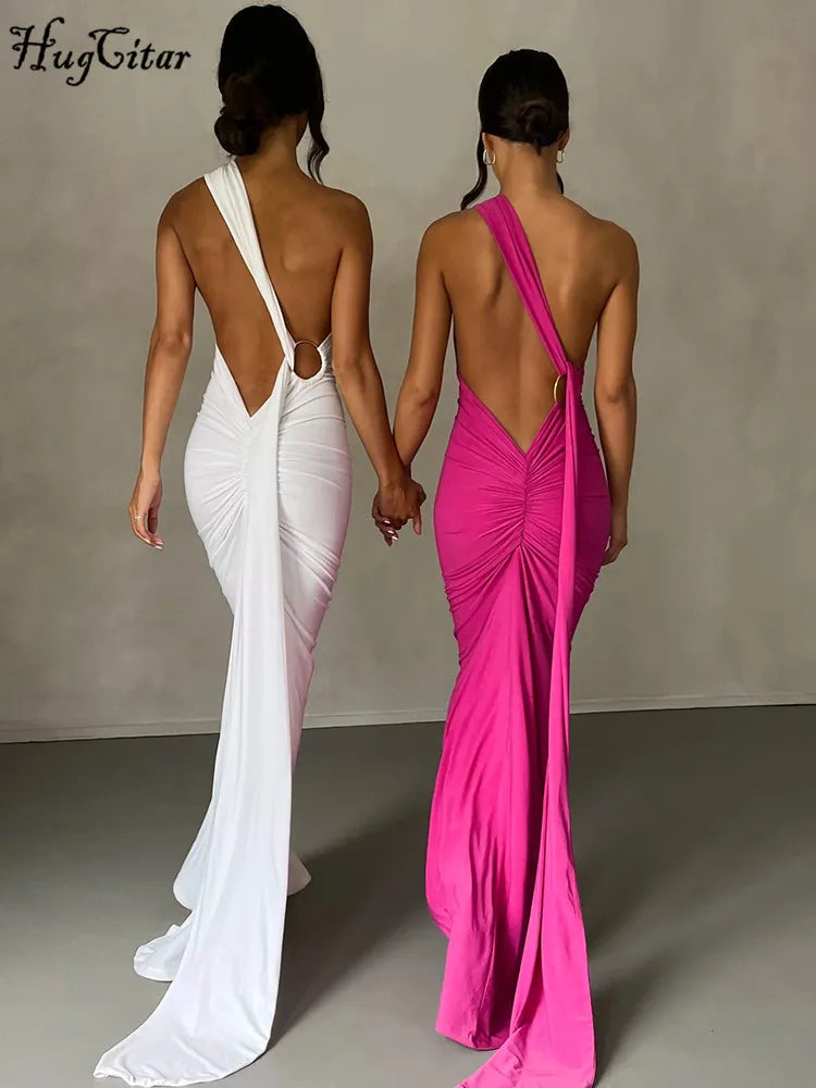Luna One-Shoulder Maxi Dress