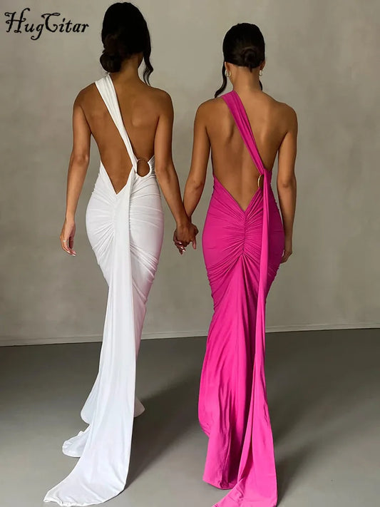 Luna One-Shoulder Maxi Dress